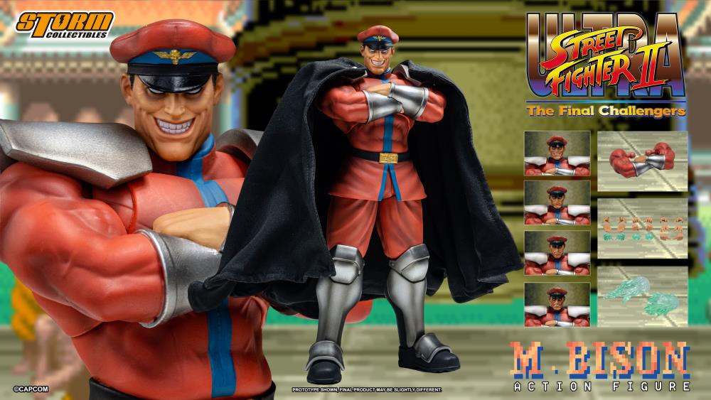 PRE-ORDER - Ultra Street Fighter II: The Final Challengers M. Bison 1/12 Scale Action Figure