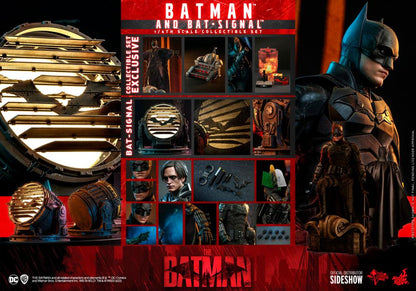 The Batman MMS641 Batman & Bat-Signal 1/6th Scale Collectible Figure Set