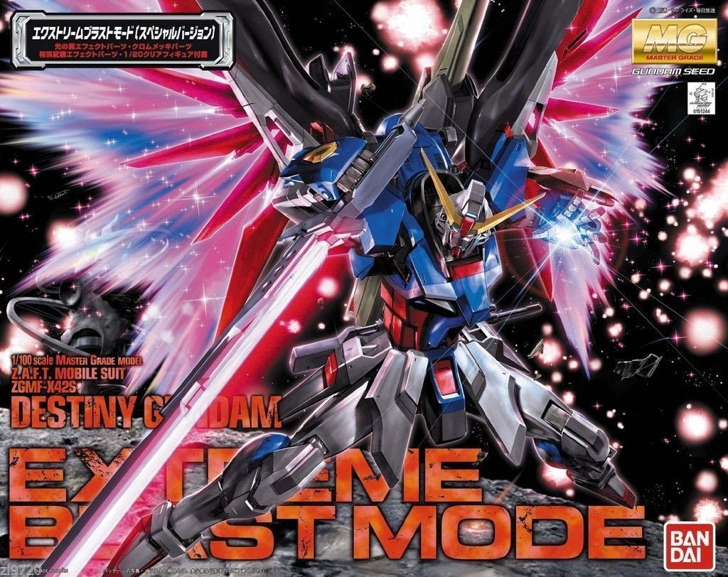 Mobile Suit Gundam SEED Destiny MG Destiny Gundam (Extreme Blast Mode) 1/100 Scale Model Kit