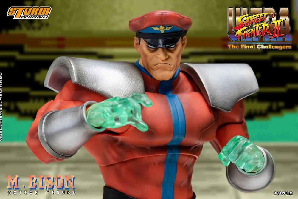 PRE-ORDER - Ultra Street Fighter II: The Final Challengers M. Bison 1/12 Scale Action Figure