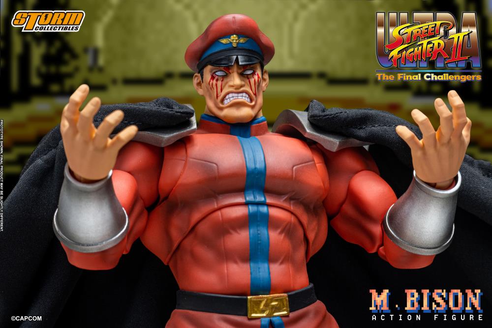 PRE-ORDER - Ultra Street Fighter II: The Final Challengers M. Bison 1/12 Scale Action Figure