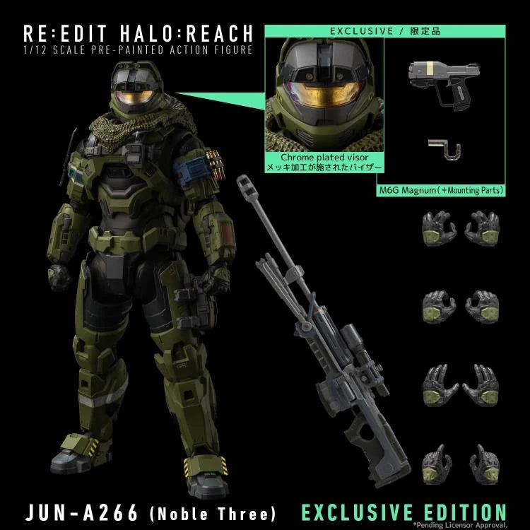 Halo: Reach RE:EDIT JUN-A266 (Noble Three) 1/12 Scale PX Previews Exclusive Action Figure