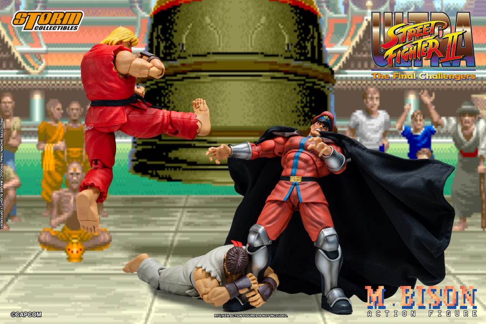 PRE-ORDER - Ultra Street Fighter II: The Final Challengers M. Bison 1/12 Scale Action Figure