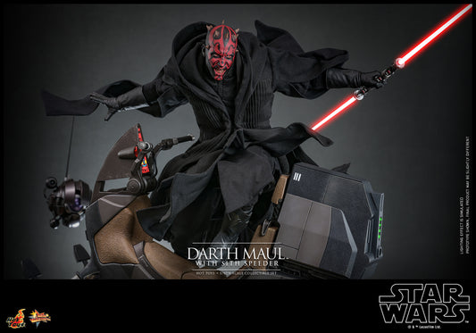 Pre-Order - Star Wars: The Phantom Menace MMS749 Darth Maul With Sith Speeder 1/6th Scale Collectible Figure Set