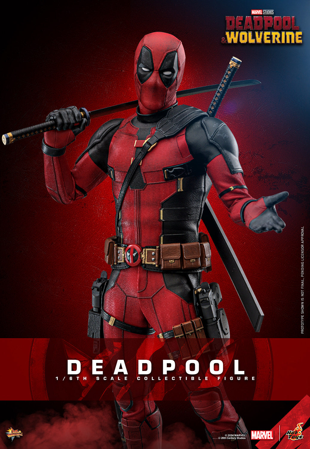 Pre-Order - Deadpool & Wolverine MMS746 Deadpool 1/6th Scale Collectible Figure