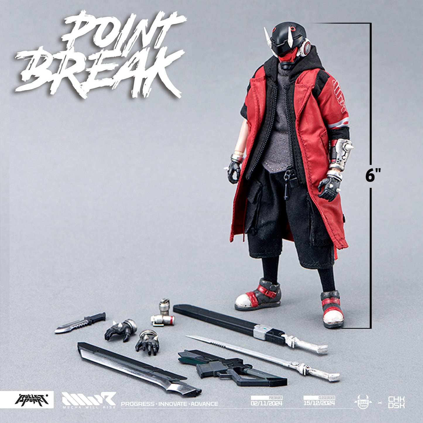 PRE-ORDER - Mecha Will Rise DXIII (Point Break Ver.) 1/12 Scale Action Figure