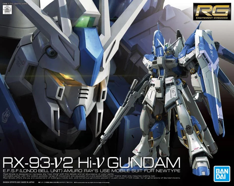 Mobile Suit Gundam: Char's Counterattack RG RX-93-v2 Hi-Nu Gundam 1/144 Scale Model Kit #36