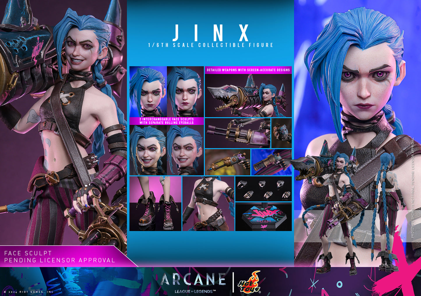 Pre-Order - Arcane TMS137 Jinx 1/6th Scale Collectible Figure