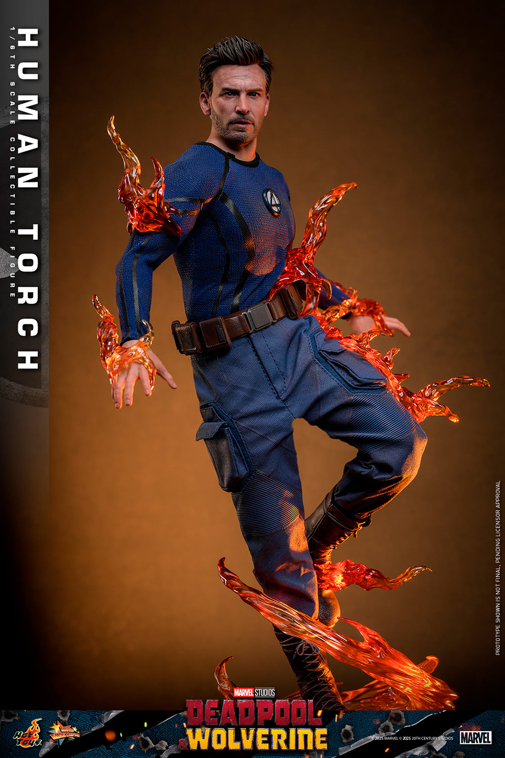 Pre-Order - Deadpool & Wolverine MMS789 Human Torch 1/6th Scale Collectible Figure