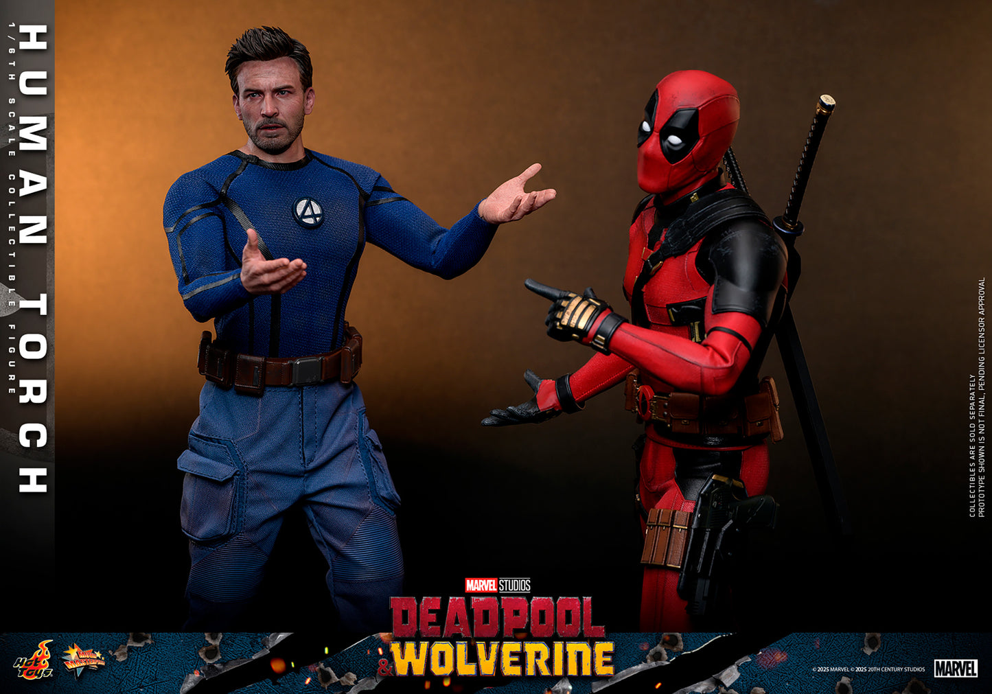 Pre-Order - Deadpool & Wolverine MMS789 Human Torch 1/6th Scale Collectible Figure