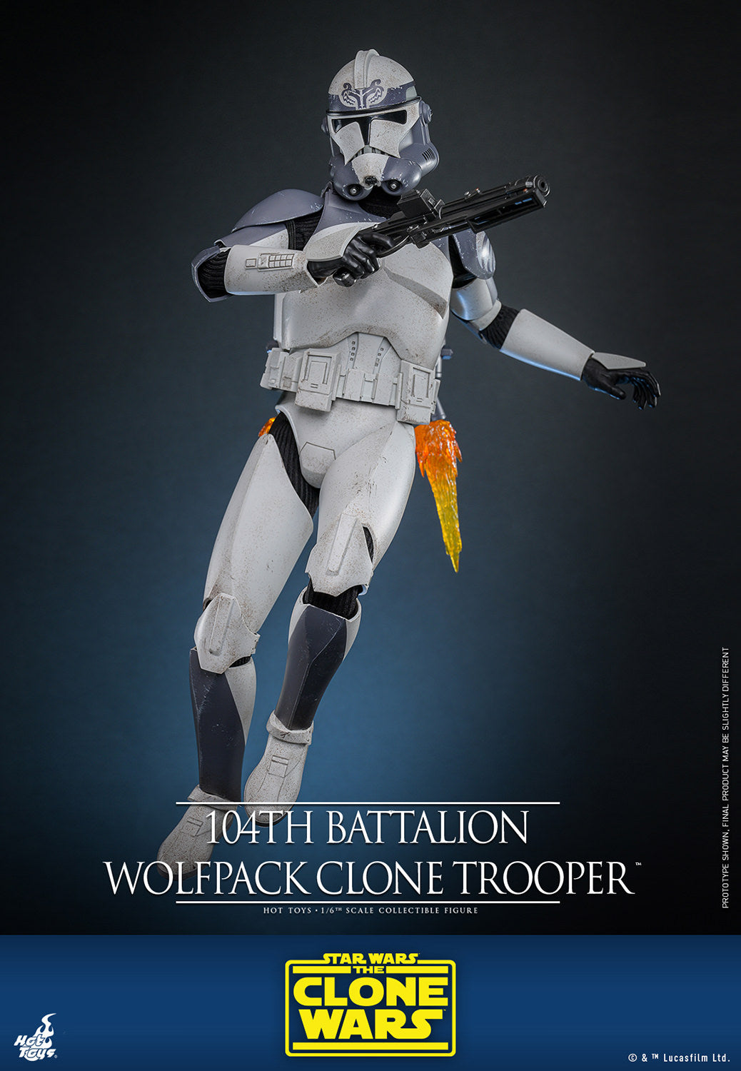 Pre-Order - Star Wars: The Clone Wars TMS142 104th Battalion Wolfpack Clone Trooper 1/6th Scale Collectible Figure