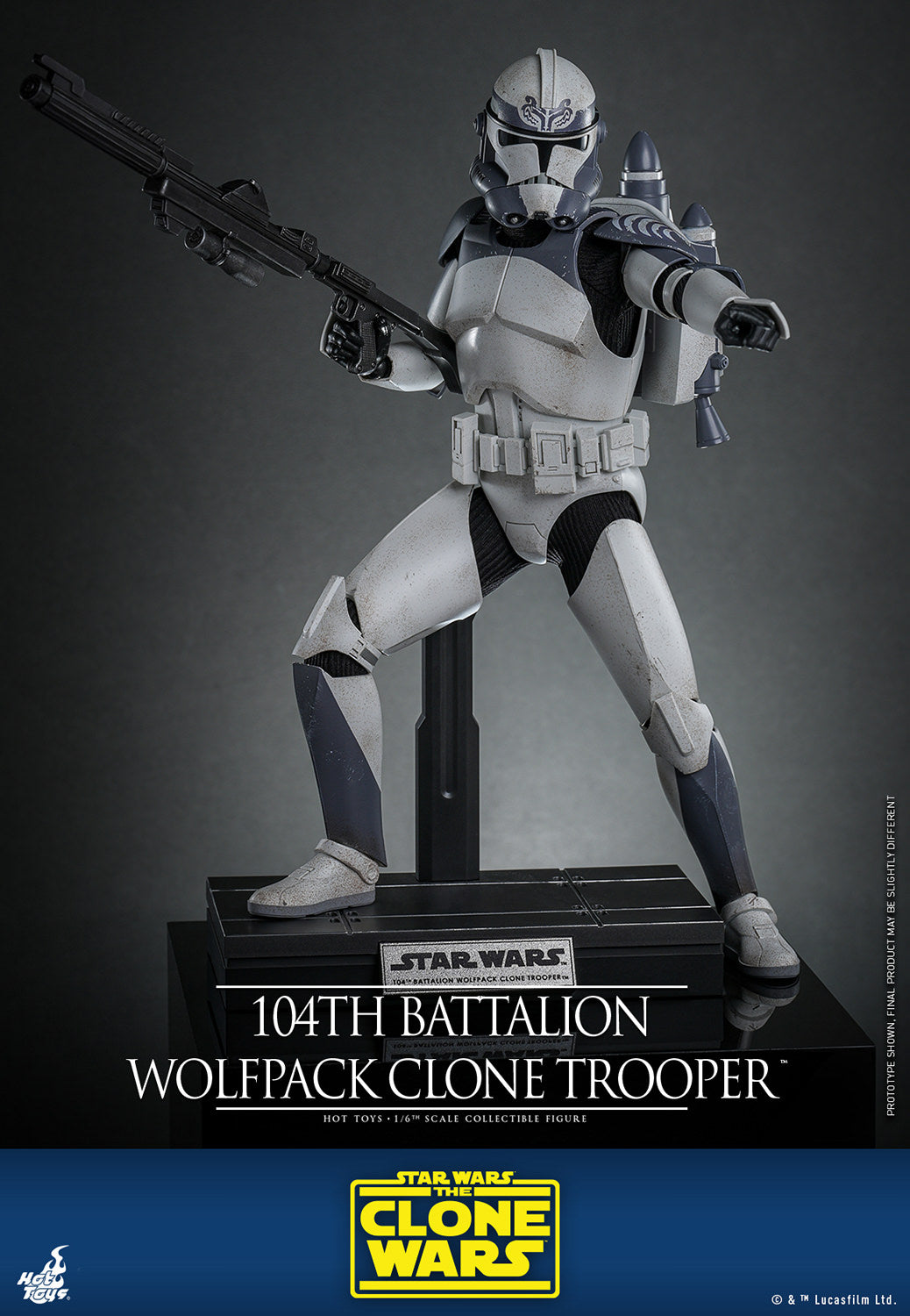 Pre-Order - Star Wars: The Clone Wars TMS142 104th Battalion Wolfpack Clone Trooper 1/6th Scale Collectible Figure