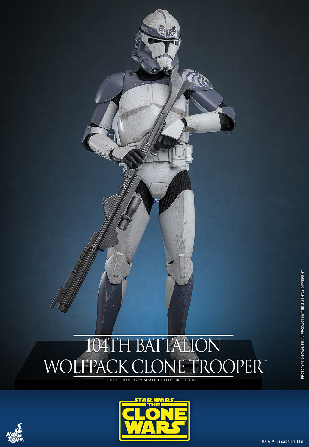 Pre-Order - Star Wars: The Clone Wars TMS142 104th Battalion Wolfpack Clone Trooper 1/6th Scale Collectible Figure