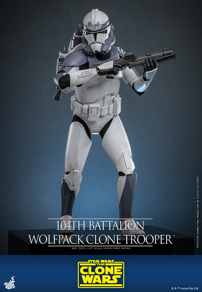 Pre-Order - Star Wars: The Clone Wars TMS142 104th Battalion Wolfpack Clone Trooper 1/6th Scale Collectible Figure