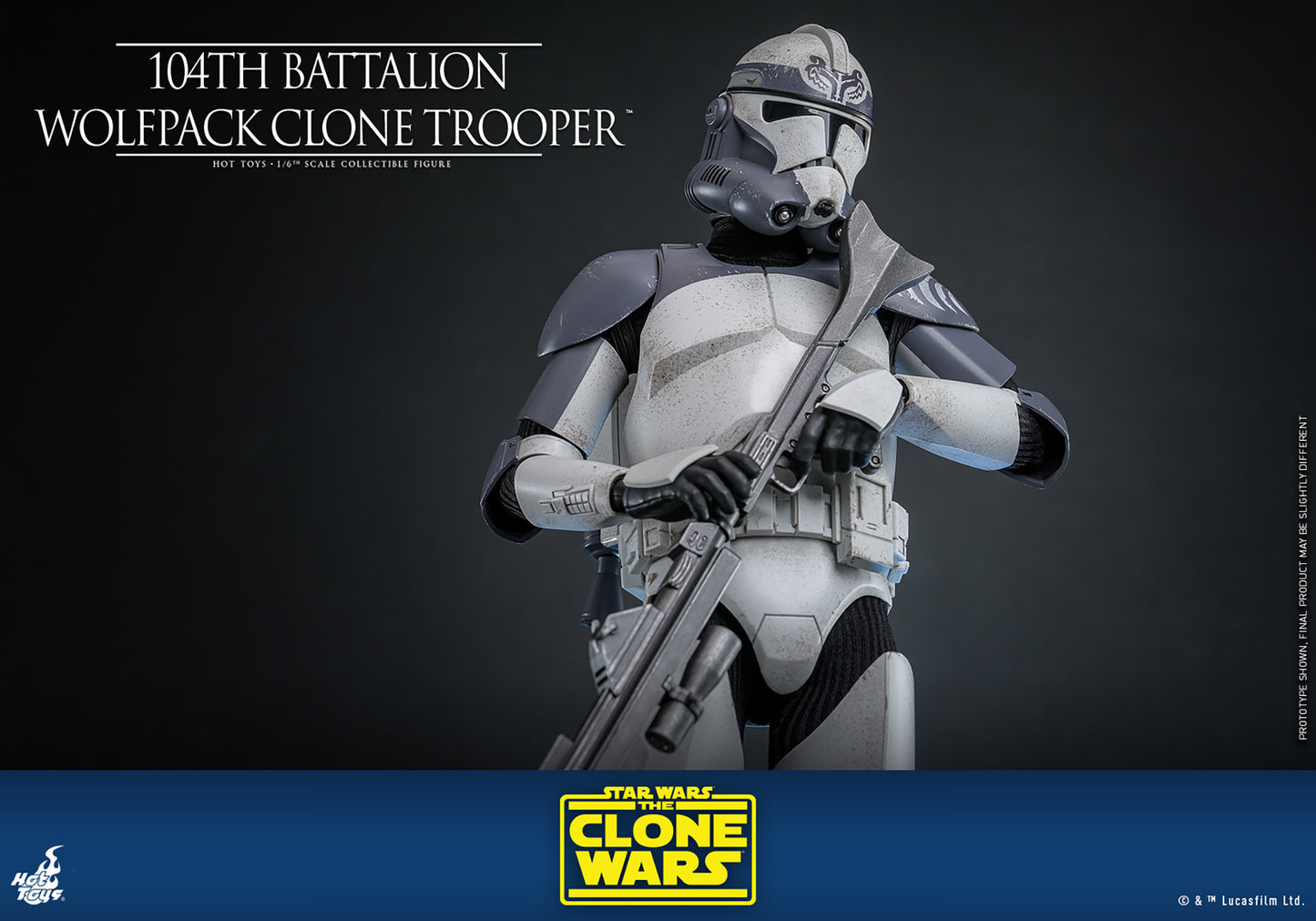 Pre-Order - Star Wars: The Clone Wars TMS142 104th Battalion Wolfpack Clone Trooper 1/6th Scale Collectible Figure