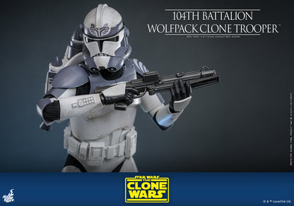 Pre-Order - Star Wars: The Clone Wars TMS142 104th Battalion Wolfpack Clone Trooper 1/6th Scale Collectible Figure