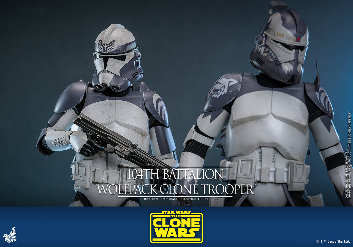 Pre-Order - Star Wars: The Clone Wars TMS142 104th Battalion Wolfpack Clone Trooper 1/6th Scale Collectible Figure