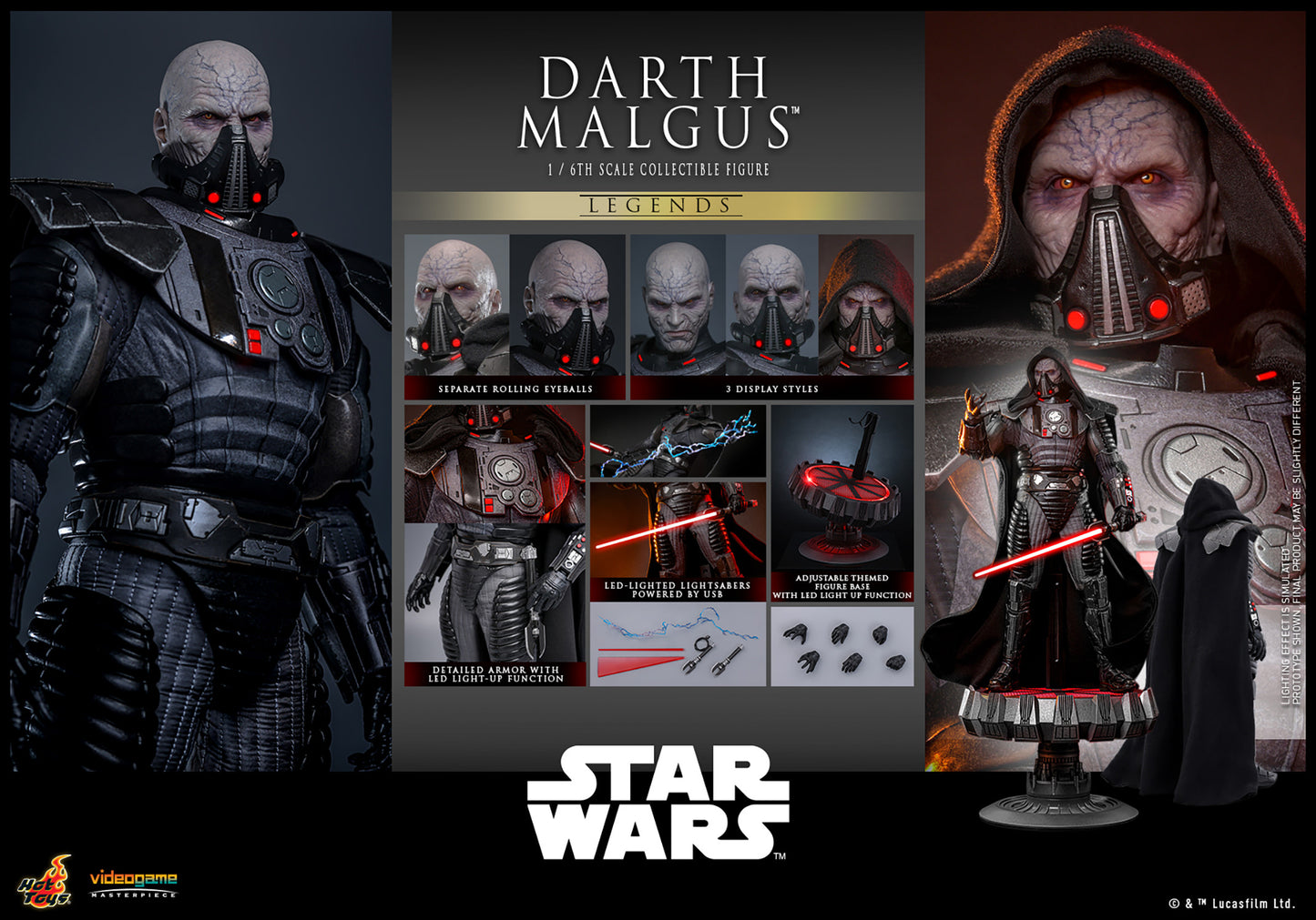 Pre-Order - Star Wars: The Old Republic VGM70 Darth Malgus 1/6th Scale Collectible Figure