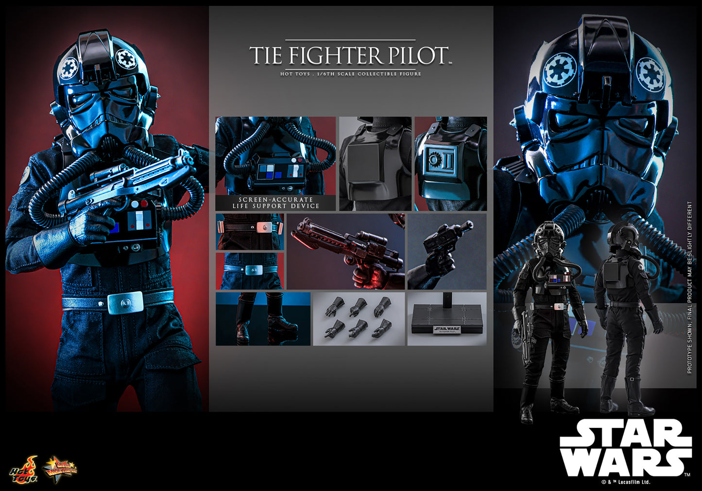 Pre-Order - Star Wars: A New Hope MMS798 TIE Fighter Pilot 1/6th Scale Collectible Figure