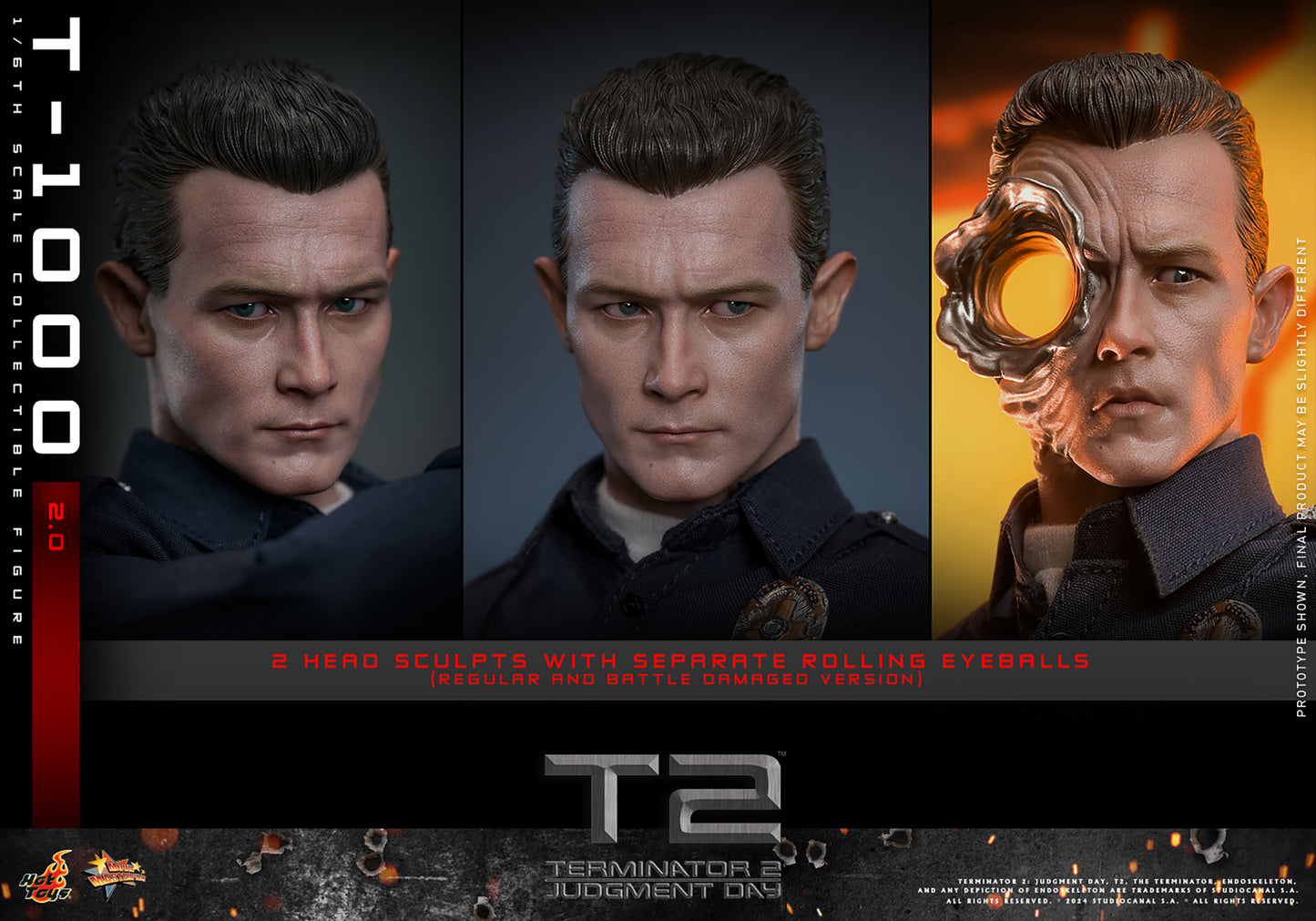 Pre-Order - Terminator 2: Judgment Day MMS774 T-1000 (2.0) 1/6th Scale Collectible Figure