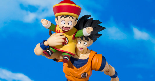 Dragon Ball S.H.Figuarts Son Goku & Son Gohan (kid) & Kintoun Exclusive SDCC 2024