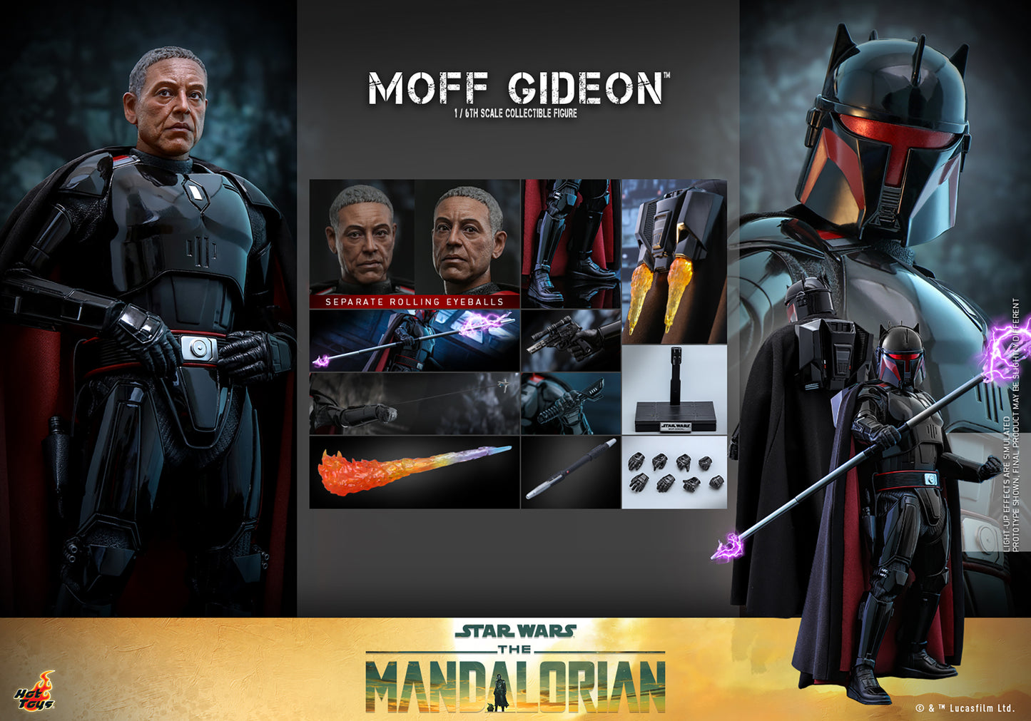 Star Wars: The Mandalorian TMS107 Moff Gideon (Mandalore Ver.) 1/6th Scale Collectible Figure