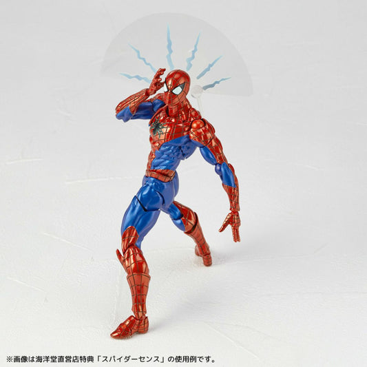 Marvel Amazing Yamaguchi Revoltech NR003 Spider-Man (Ver. 2.0) w/ Bonus Spider Sense Effect Sheet