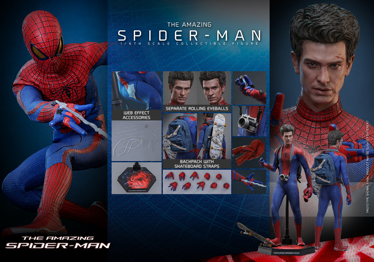 Pre-Order - The Amazing Spider-Man MMS772 Andrew Garfield 1/6th Scale Collectible Figure