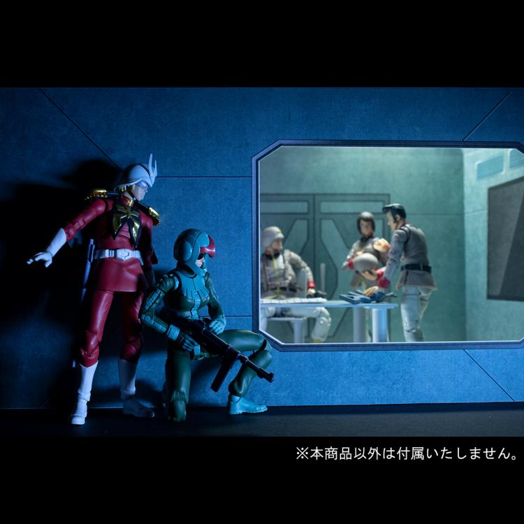 Mobile Suit Gundam G.M.G. Principality of Zeon Standard Infantry Soldier and Char Aznable Set of 3 Figures