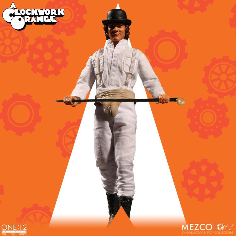 A clockwork shop orange mezco