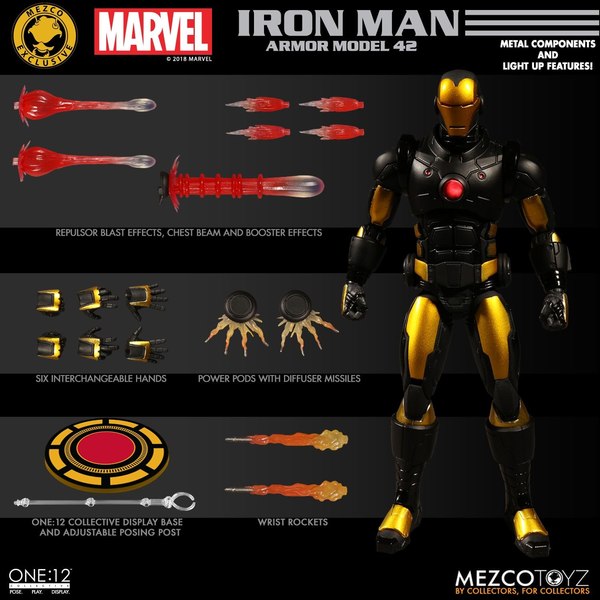 One:12 Collective Iron Man: Armor Model 42 Edition Mezco Exclusive