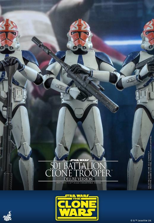 Star Wars: The Clone Wars TMS023 501st Battalion Clone Trooper (Deluxe) 1/6th Scale Figure