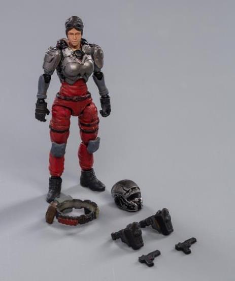 Dark Source Steelbone Armor (White) With Pilot (Red) 1/24 Scale Figure Set
